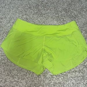 Lululemon shorts - bright green